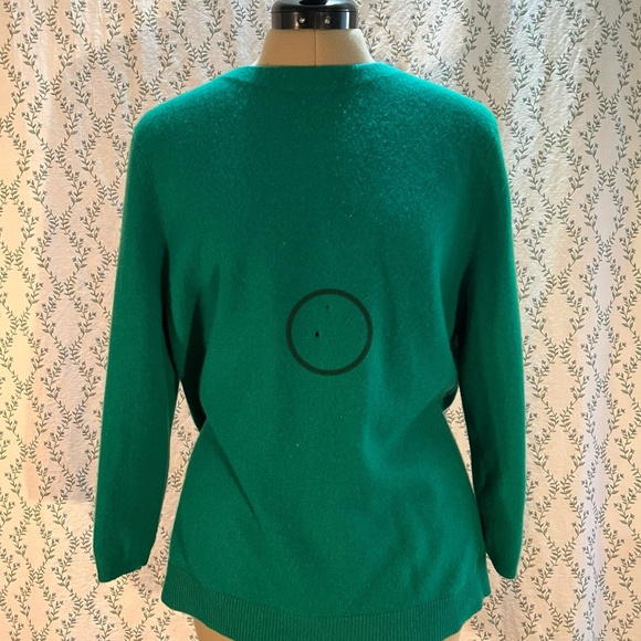 Talbots Emerald Pure Cashmere Sweater - Picture 5 of 7